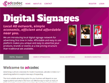 Tablet Screenshot of adcodec.com